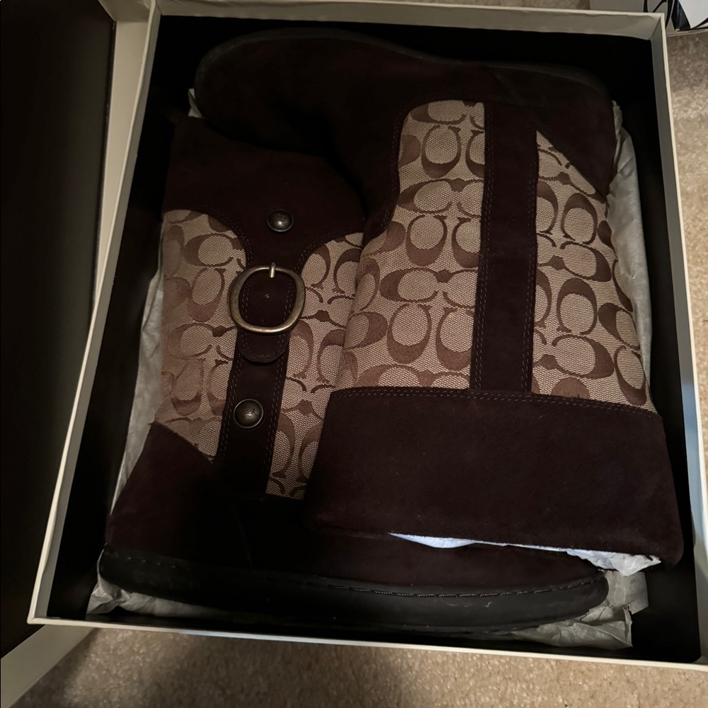 Coach winter boots. Size 8.5